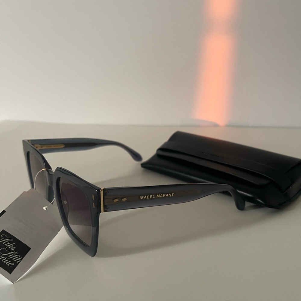 Isabel Marant Black and Gold Sunglasses